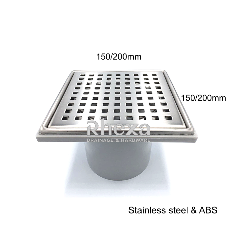 stainless steel floor drain dimensions