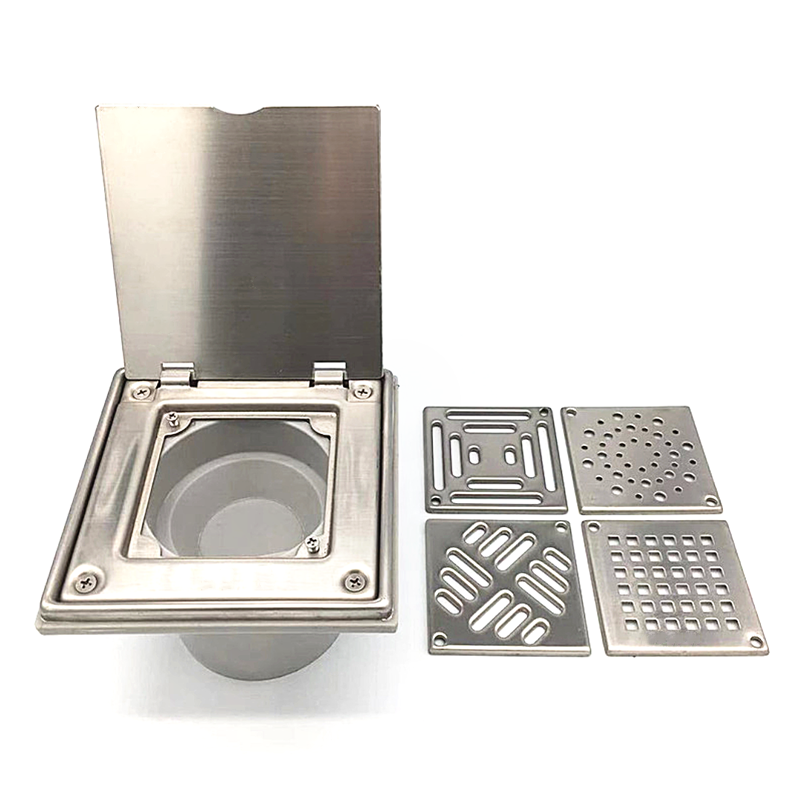 Stainless Steel Floor Drain with Cover - Different Patterns