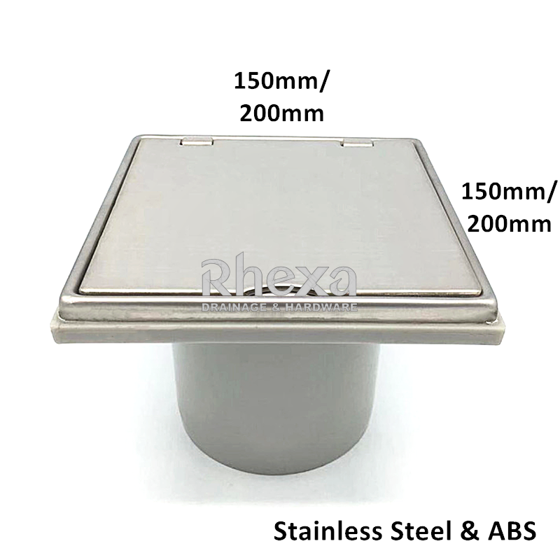 Stainless Steel Floor Drain with Cover - Different Sizes