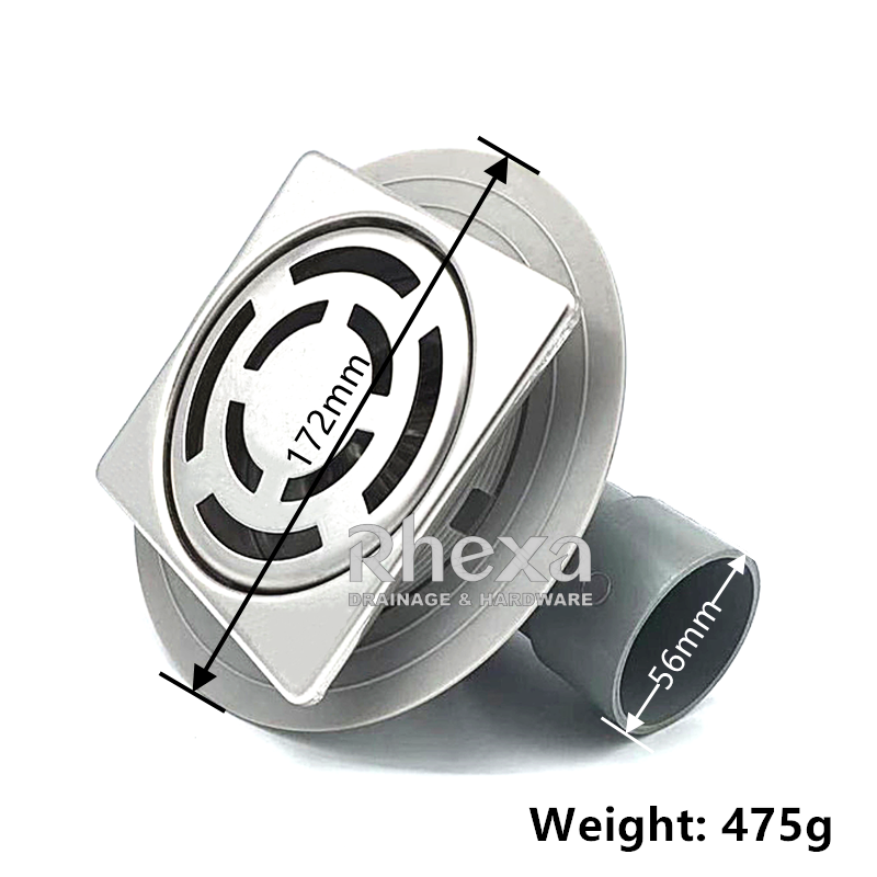 Stainless Steel Floor Drain Size