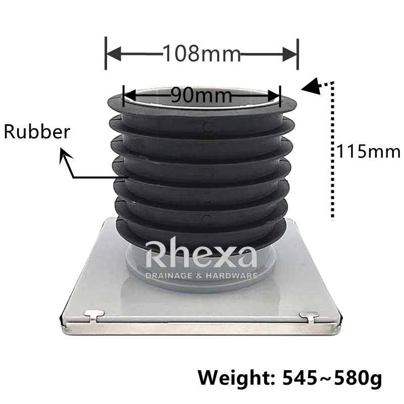 Stainless Steel Floor Drain Size