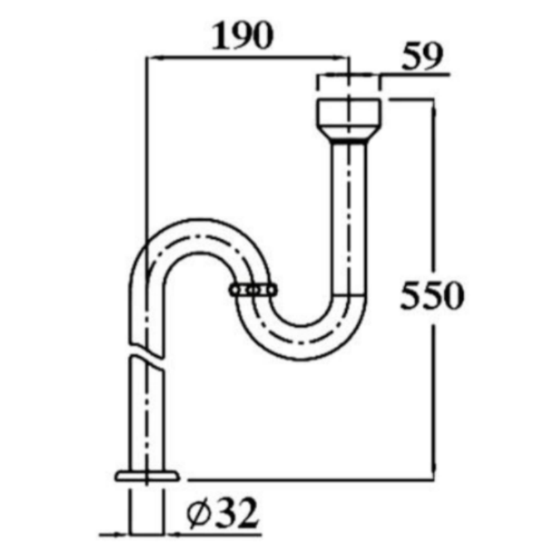 Stainless Steel | Brass | Zinc S Trap – FT02-001 - Image 2